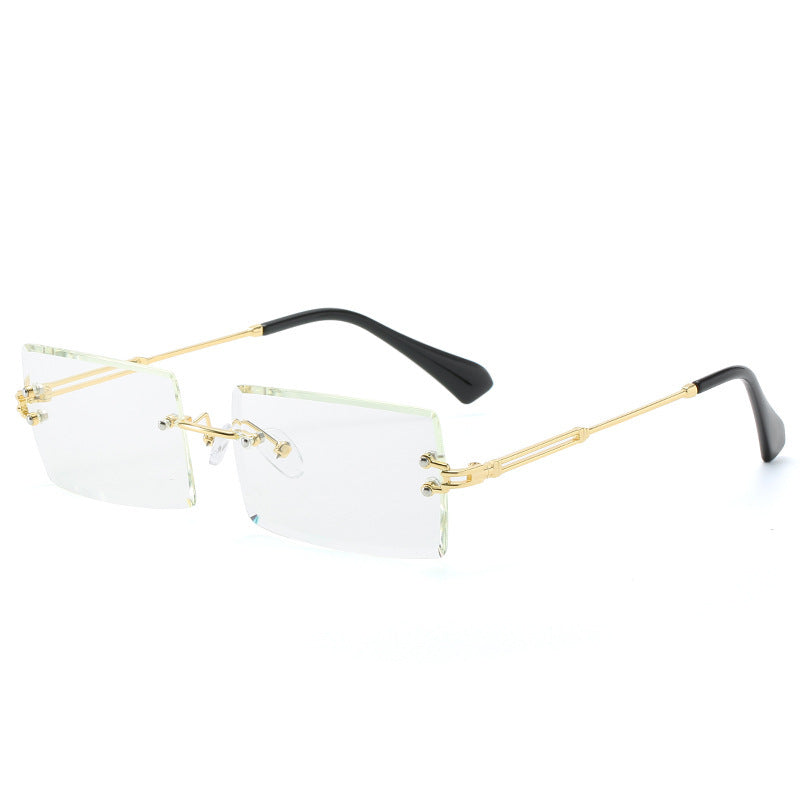 Fashion New Rimless Cut Edge Square Sunglasses - FASHIONKULTUR