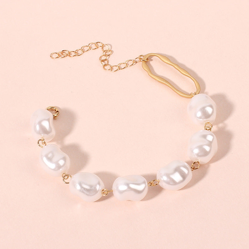 Baroque irregular pearl bracelet - FASHIONKULTUR