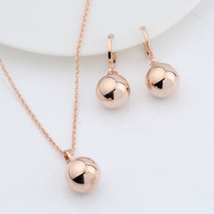 Spherical earrings necklace - FASHIONKULTUR