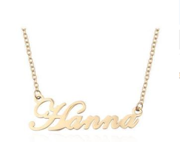 Personalization Titanium Steel Custom Name Necklace - FASHIONKULTUR