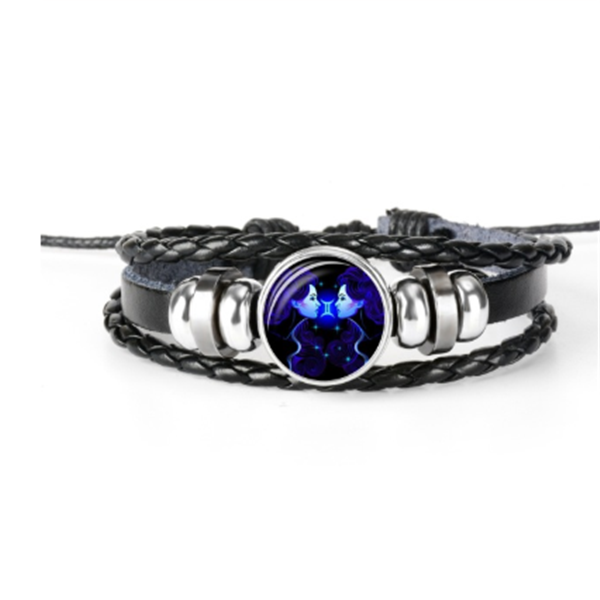 Zodiac Constellation Bracelet Braided Design Bracelet For Men Women Kids - FASHIONKULTUR