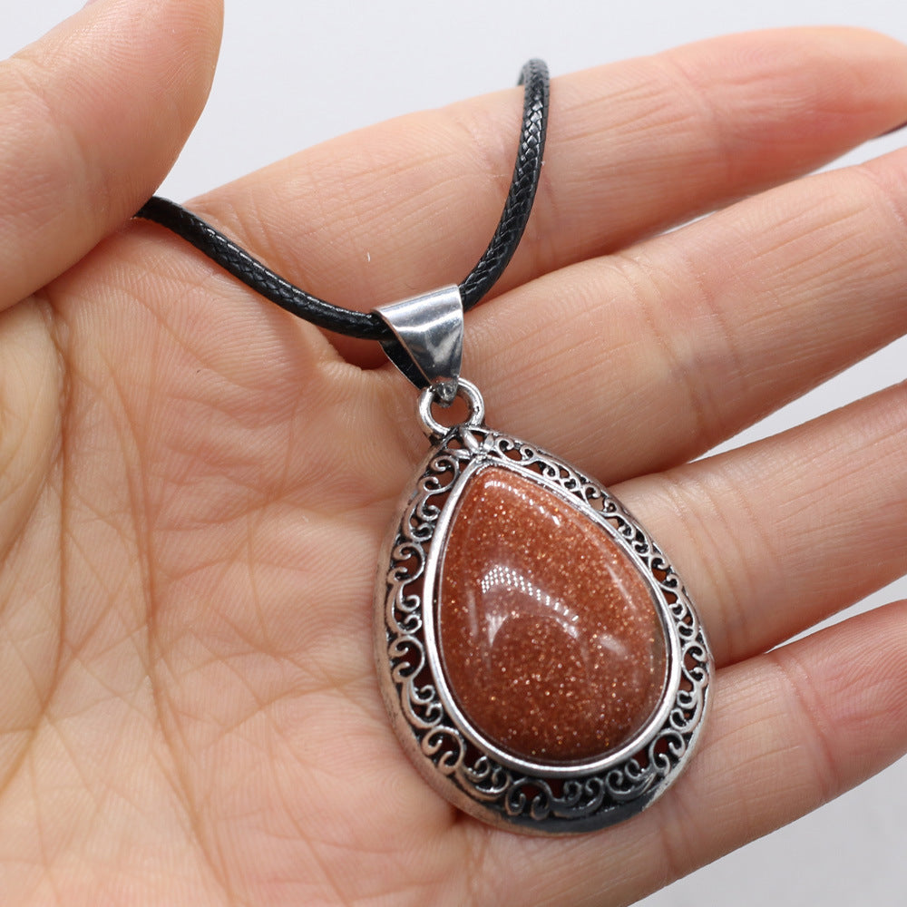 Natural Stone Semi-Precious Stone Necklace DIY Jewelry Accessories - FASHIONKULTUR