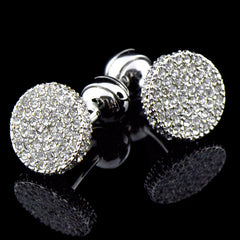 Men s Cufflinks Crystal Full Rhinestone Cufflinks - FASHIONKULTUR