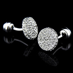 Men s Cufflinks Crystal Full Rhinestone Cufflinks - FASHIONKULTUR