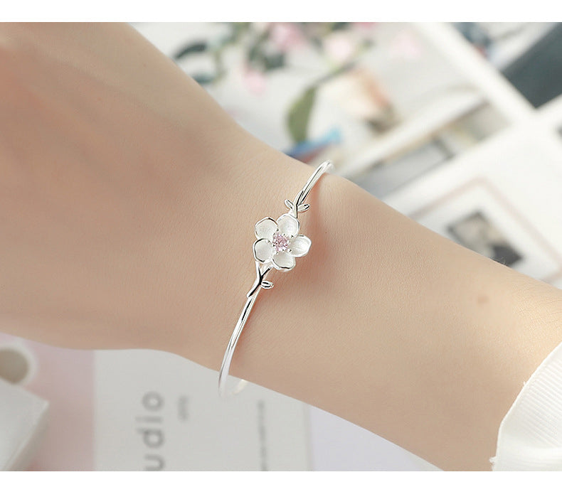 Sakura S925 Silver Letter Bracelet - FASHIONKULTUR