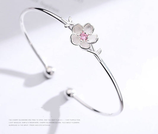 Sakura S925 Silver Letter Bracelet - FASHIONKULTUR