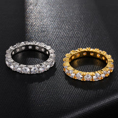 Hot Style Euramerican Gold-Plated Micro-Zircon Ring