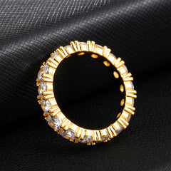 Hot Style Euramerican Gold-Plated Micro-Zircon Ring