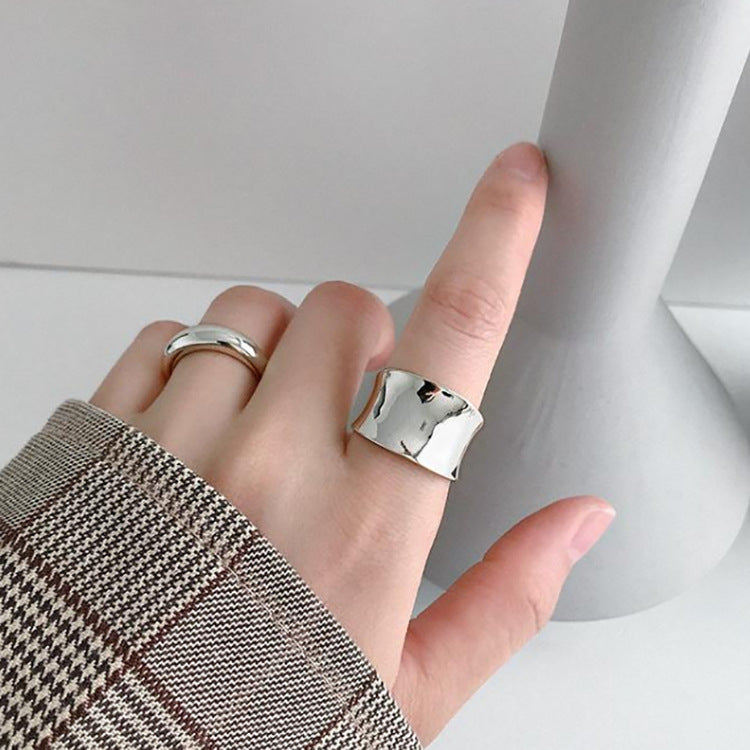 Big Wide Finger Ring Jewelries New Cool Large Geometric - FASHIONKULTUR