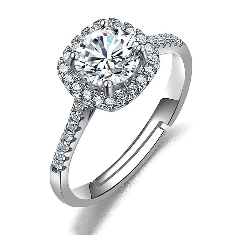 Female Ring Imitation Moissan Diamond Ring Female - FASHIONKULTUR