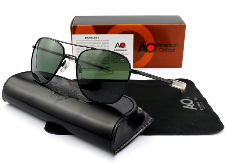 Sunglasses Men And Women Square Polarized Sunglasses Glass Lens Sunglasses - FASHIONKULTUR