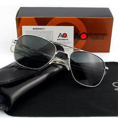 Sunglasses Men And Women Square Polarized Sunglasses Glass Lens Sunglasses - FASHIONKULTUR