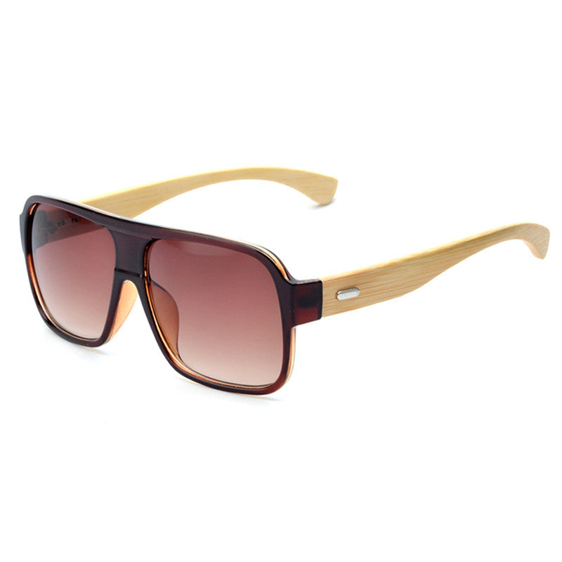 Wooden square sunglasses - FASHIONKULTUR