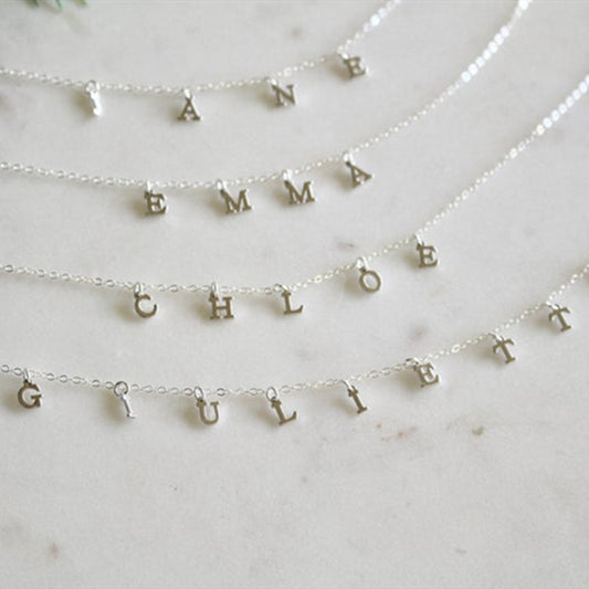 Women's Personalized Name Pendant Necklace, Necklace, Initial Chain, Friendship Gift