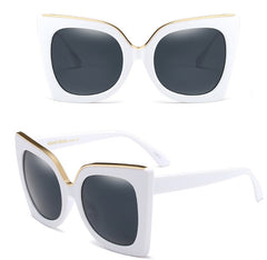 Women's Vintage Cat Eye Sunglasses Women Gradient Lens Sunglasses Glasses - FASHIONKULTUR