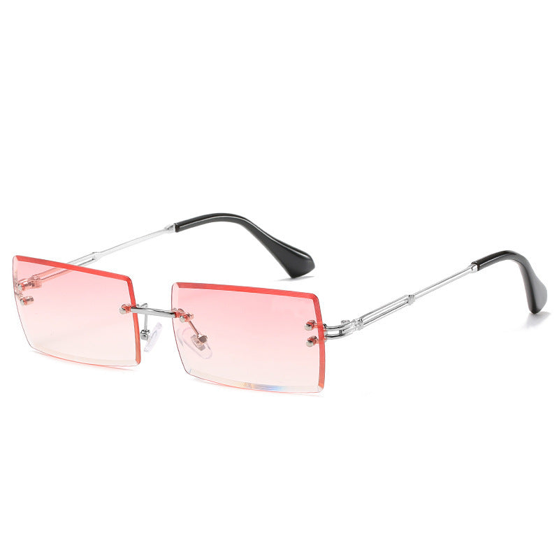 Fashion New Rimless Cut Edge Square Sunglasses - FASHIONKULTUR