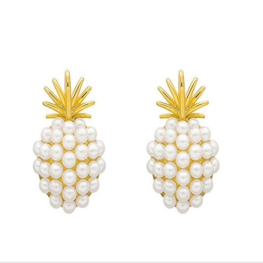 Pineapple Starfish Pearl Earrings