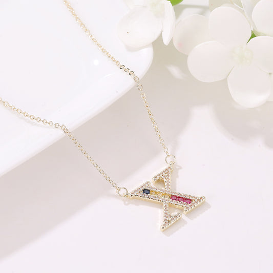 26 letters pendant necklace