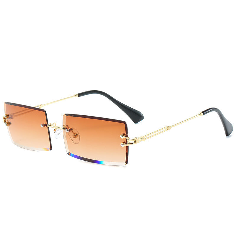 Fashion New Rimless Cut Edge Square Sunglasses - FASHIONKULTUR