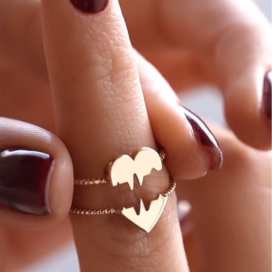 Versatile Fashion Ring  Love Couples Splicing - FASHIONKULTUR