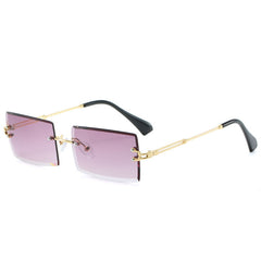 Fashion New Rimless Cut Edge Square Sunglasses - FASHIONKULTUR