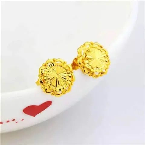 24K Gold Plated Earrings Euro Gold Jewelry New Popular Earrings - FASHIONKULTUR