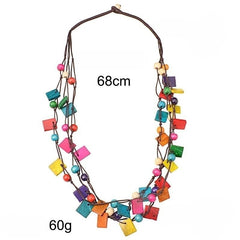 Bohemian Retro Exaggerated And Personalized Ethnic Style Color Necklace - FASHIONKULTUR