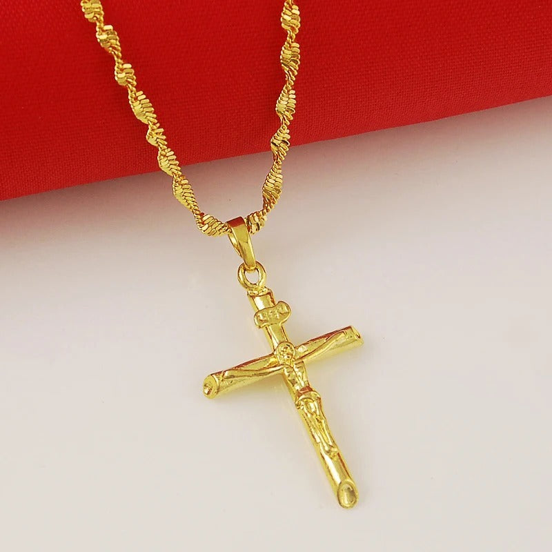 Women's Gold-plated Jewelry Cross Necklace Fading Manufacturer Direct Wholesale - FASHIONKULTUR