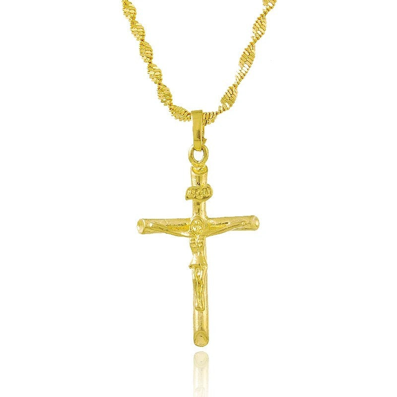 Women's Gold-plated Jewelry Cross Necklace Fading Manufacturer Direct Wholesale - FASHIONKULTUR