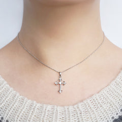 Cross Diamond Necklace Jewelry - FASHIONKULTUR