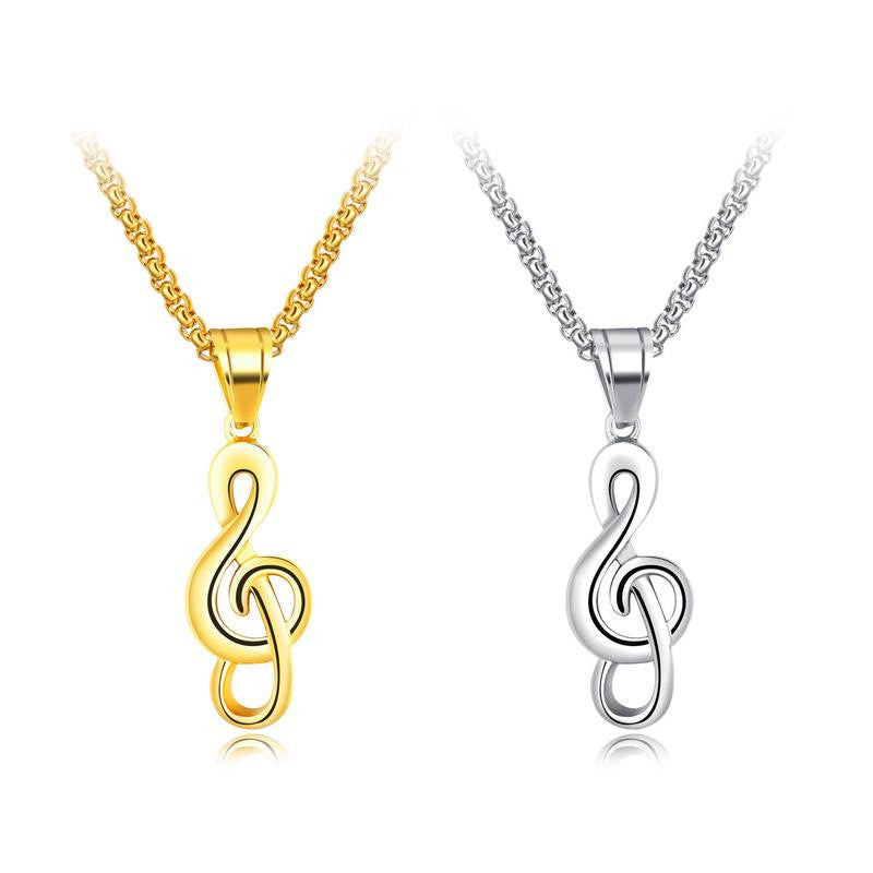 Music symbol necklace - FASHIONKULTUR