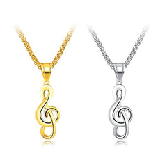 Music symbol necklace - FASHIONKULTUR