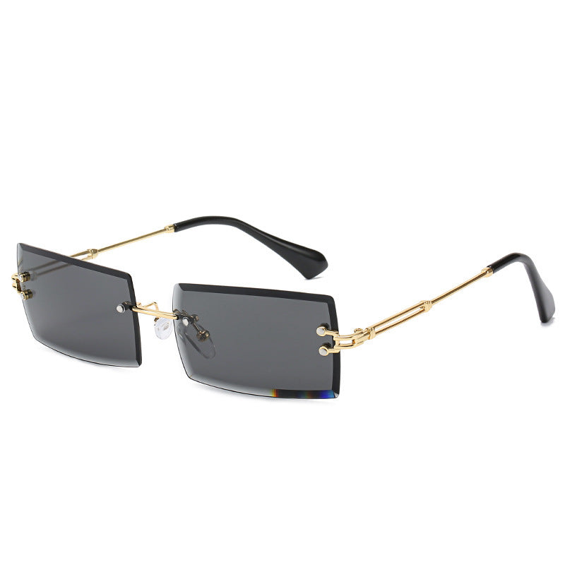 Fashion New Rimless Cut Edge Square Sunglasses - FASHIONKULTUR