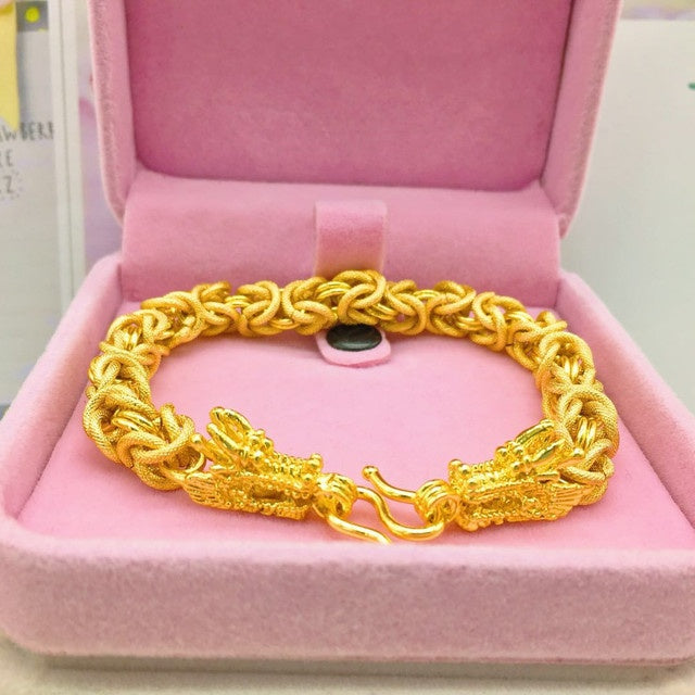 Gold bracelet for men gold plated 24K simulation jewelry bracelet - FASHIONKULTUR