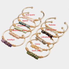 Winding Crystal Gold-plated Crystal Bracelet