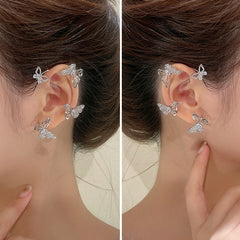 Butterfly Ear Clip - FASHIONKULTUR