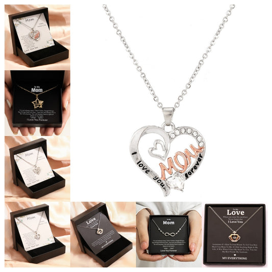 Mother's Day Necklace Gift Box Love Necklace For Women Fine Jewelry Women Accessories Fashion Jewelry - FASHIONKULTUR