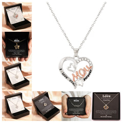 Mother's Day Necklace Gift Box Love Necklace For Women Fine Jewelry Women Accessories Fashion Jewelry - FASHIONKULTUR