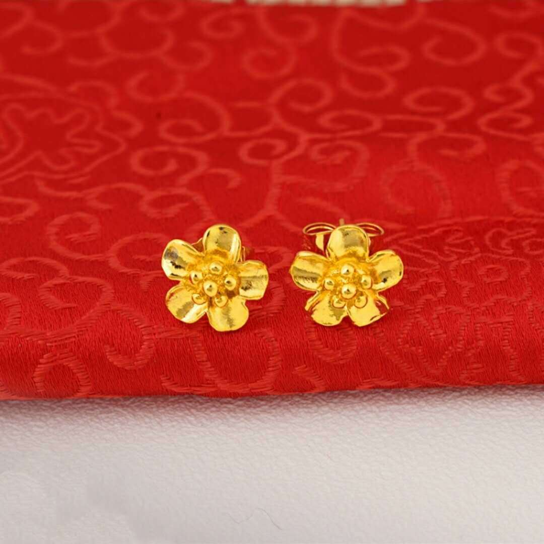 24K Gold Plated Earrings Euro Gold Jewelry New Popular Earrings - FASHIONKULTUR