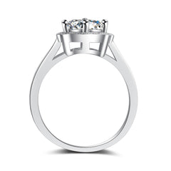 1.25 carat diamond ring in platinum - FASHIONKULTUR