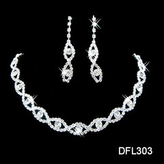 Two pieces of jewelry set, fashion bride jewelry set, electroplating alloy elegant jewelry factory direct sales - FASHIONKULTUR