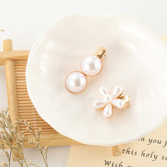 Slip-on Pearl Bow Hair Clip