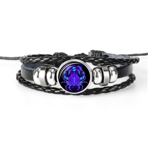 Zodiac Constellation Bracelet Braided Design Bracelet For Men Women Kids - FASHIONKULTUR