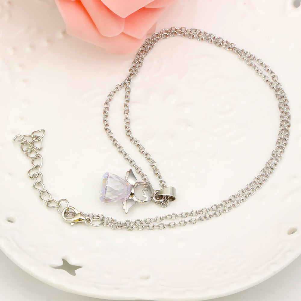 Crystal Little Angel Women's Necklace - FASHIONKULTUR