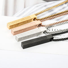 Men Titanium Steel Necklace - FASHIONKULTUR