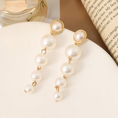 Light Luxury French Retro Temperament Large Pearl Earrings