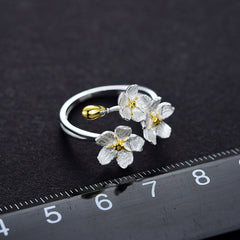 Women's Hand-Designed Forget-Me-Not Ring