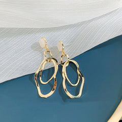 Metal high-quality earrings irregular earrings