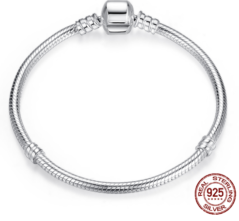 Luxury 100% 925 Sterling Silver Charm Chain Fit Original Bracelet Bangle for Women Authentic Jewelry Pulseira Gift XCHS902 - FASHIONKULTUR