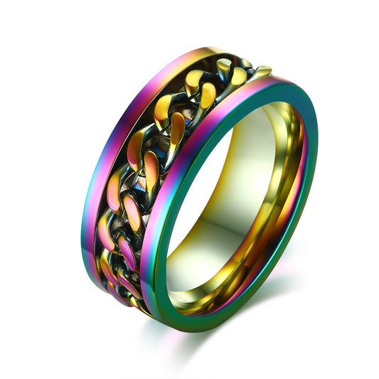 Stainless steel rotating ring - FASHIONKULTUR